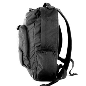 LAPG Commuter Backpack, School Backpack, Hydration Compatible Small Backpack - Black