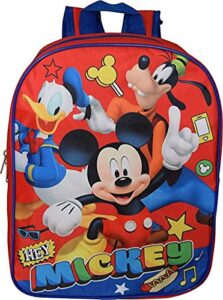 mickey mouse 15″ backpack (red-blue)