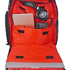 RockvilIe DJ Mixer Case Travel Camo Backpack Bag Fits 19"w x 20"h x 13"d