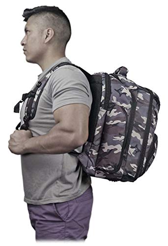RockvilIe DJ Mixer Case Travel Camo Backpack Bag Fits 19"w x 20"h x 13"d