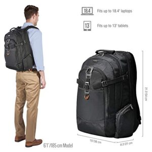 Everki Business 120 Large Professional 18.4-Inch Workstation or Gaming Laptop Backpack & Atlas Business Laptop Backpack, 13-Inch to 17.3-Inch Adjustable Compartment, Men or Women