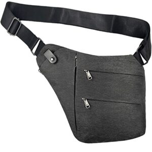 sling bag- small crossbody personal pocket chest bag anti-thief cross body bags slim shoulder backpack for men women