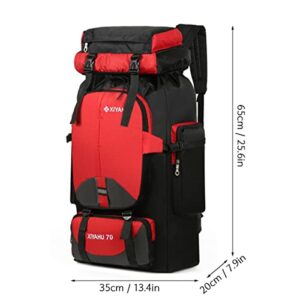 MengK Sports Backpack Waterproof Large Capacity 70L Climbing Hiking Camping Trekking Outdoors Bag Rucksack