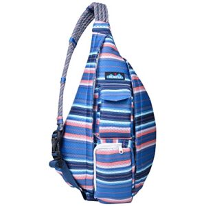 KAVU Mesh Rope Pack Sling Crossbody Backpack - Reef Stripe