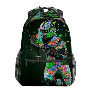 kioplyet american football college bookbag school bag business laptop backpack travel hiking daypack large diaper bag for adult