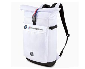 puma bmw m motorsport white backpack