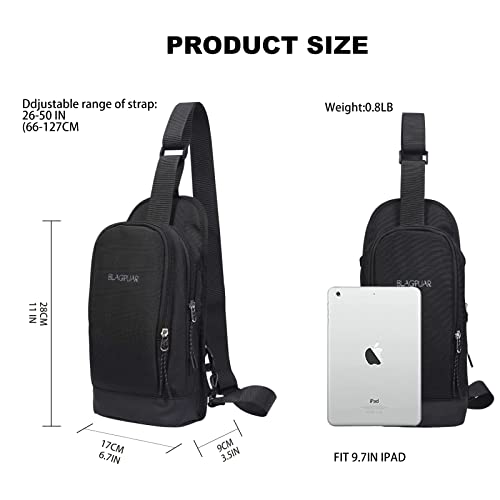 Crossbody sling chest bag shoulder backpack for casual hiking dark grey