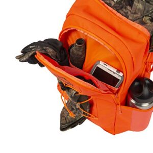 Allen Company Orange Camo Daypack - Hiking, Hunting, Camping Backpack - Orange Camouflage Medium Pack - Backpack for Hiking, Camping or Hunting - Terrain Tundra 22.1L Pack: Blaze Orange