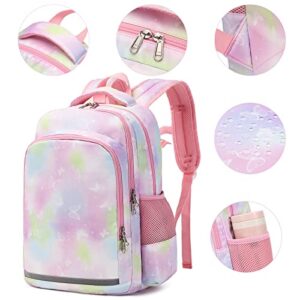 Backpack For Girls,Kids Butterfly Backpack Preschool Book Bag Kindergarten Bookbag With Lunchbox Cute School Bag