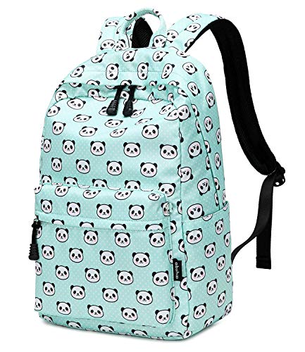 Abshoo Lightweight Cute Panda Backpacks for Girls School Backpacks With Lunch Bag (3pc Panda Teal)