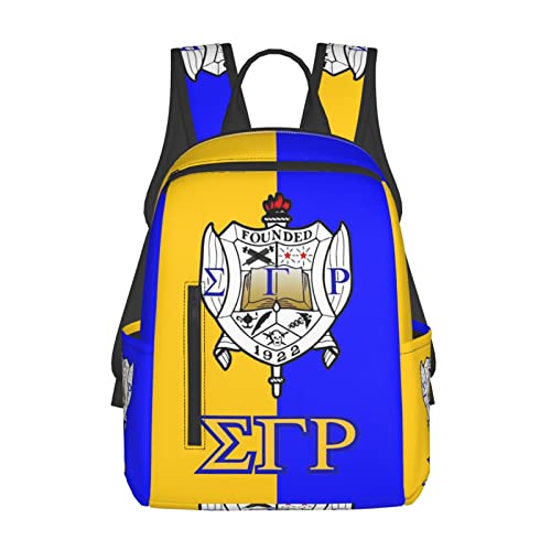 Sigma Gamma Rho Laptop Backpack, Lightweight Multifunctional College Laptop School Bag Sister Backpack Gift