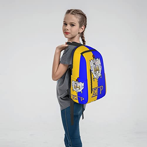 Sigma Gamma Rho Laptop Backpack, Lightweight Multifunctional College Laptop School Bag Sister Backpack Gift