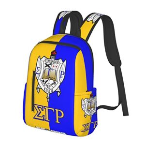 Sigma Gamma Rho Laptop Backpack, Lightweight Multifunctional College Laptop School Bag Sister Backpack Gift