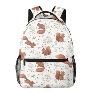 squirrel kids backpack for boys girls student children’s school bag laptop backpack leisure travel camping daypack