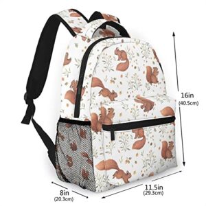 Squirrel Kids Backpack For Boys Girls Student Children'S School Bag Laptop Backpack Leisure Travel Camping Daypack