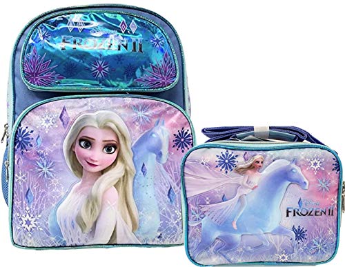 Disney Frozen 'Magical Horse' Full Size 16 Inch Backpack & Insulated Lunch Bag