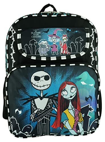 Nightmare Before Christmas Jack and Sally 16 Backpack