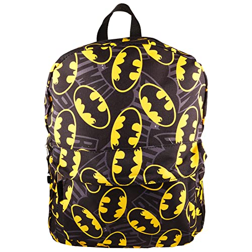 Detective Store Batman Backpack for Boys 8-12 Set - 16'' Batman Backpack for Kids Bundle with Stickers,Stampers,More,Batman School Stuff