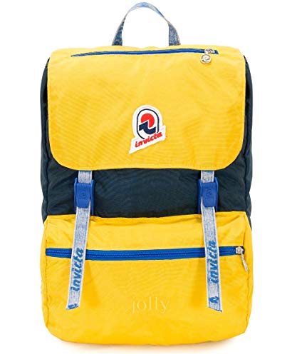 Invicta Jolly III Vintage Laptop Backpack (Mood Indigo/Lemonchrome)