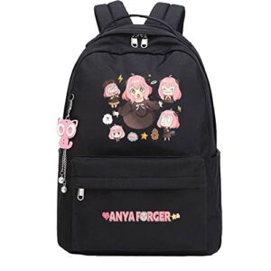 cosabz anime anya forger backpack cosplay kawaii backpack schoolbag mochila bag with pendant for girls (5)