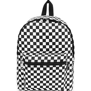 Everest Luggage Multi Pattern Backpack, Checkered, Medium