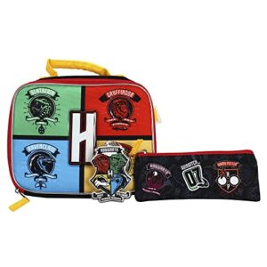 Harry Potter Backpack Hogwarts Houses 5-Piece Backpack Bag Set