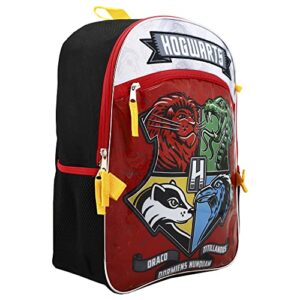 Harry Potter Backpack Hogwarts Houses 5-Piece Backpack Bag Set