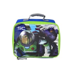 BUDDY N BUDDIES Lightyear Rectangle Lunch Bag, and Buzz Lightyear 15 Backpack with Plain Front