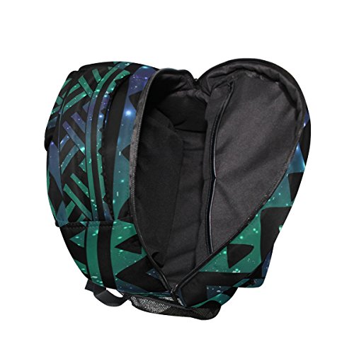 ZZKKO Animal Elephant Galaxy Geometric Boys Girls School Computer Backpacks Book Bag Travel Hiking Camping Daypack