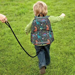 senya Kids Backpack Dinosaur Pattern Colorful Kindergarten School Bag for Toddler Girls Boys