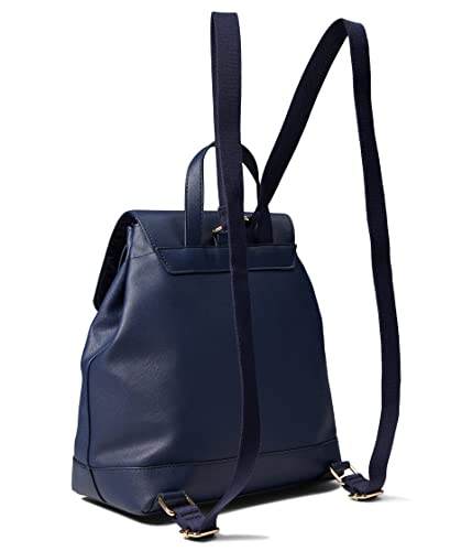 Tommy Hilfiger Gretta II Flap Backpack with Hangoff Saffiano PVC Tommy Navy One Size