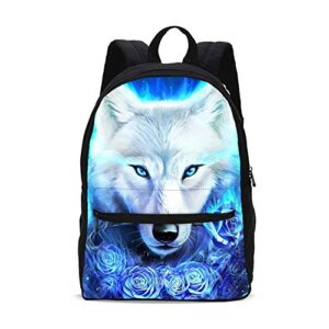 galaxy wolf rose girls backpacks school kids bookbag children travel shoulder bag casual daypack 17 inch plus laptop bag for unisex teens women boys