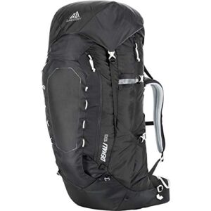gregory mountain products denali 100 liter alpine backpack , basalt black, medium