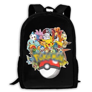 jiwei laptop backpack anime 17 inch large capacity bookbag lightweight backpacks for boys girls hiking travel