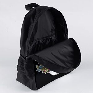 JIWEI Laptop Backpack Anime 17 Inch Large Capacity Bookbag Lightweight Backpacks for Boys Girls Hiking Travel