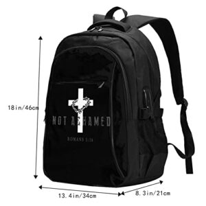 Religious Christian Faith Jesus Funny Travel Laptop Backpack, Business Anti Theft Slim Durable Laptops Backpack Water Resistant College School Computer Bag Gifts For Men & Women Notebook