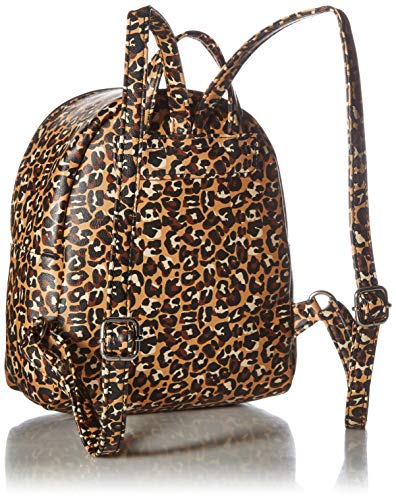 T-Shirt & Jeans Womens Leopard Back Pack with Faux Fur Heart