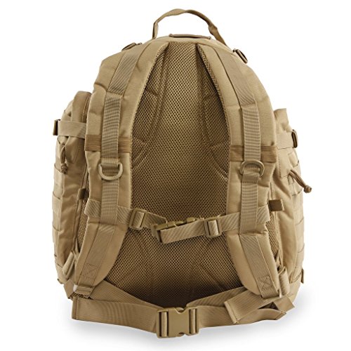 HIGHLAND TACTICAL Tactical Backpack, Desert, 19 Inch