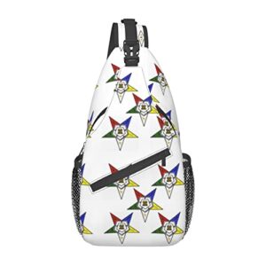 stars eastern stars bag crossbody backpack for women men chest bag hiking bag for camping biking travel cycling diagonally bag