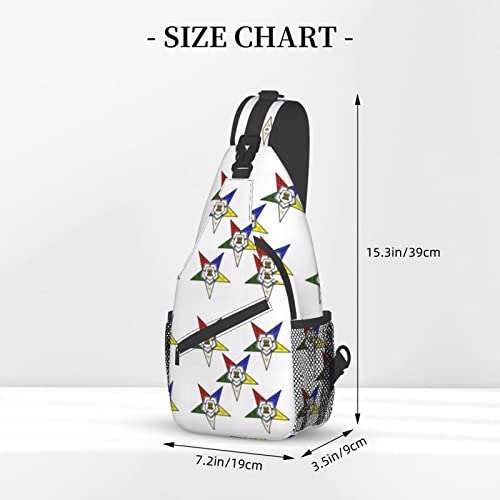 Stars Eastern Stars Bag Crossbody Backpack For Women Men Chest Bag Hiking Bag For Camping Biking Travel Cycling Diagonally Bag