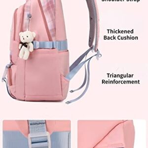 MeganJDesigns Cute Aesthetic Backpack for Teens Girls Boys College High Middle School Student Lightweight Book Bag Casual Kawaii Daypacks (E-Black Aesthetic Backpack)