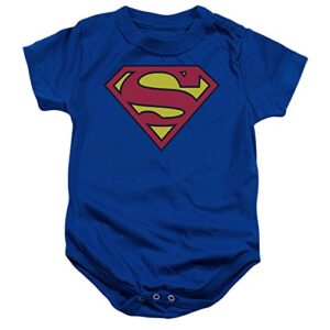infant: superman – classic logo infant onesie size 6 mos