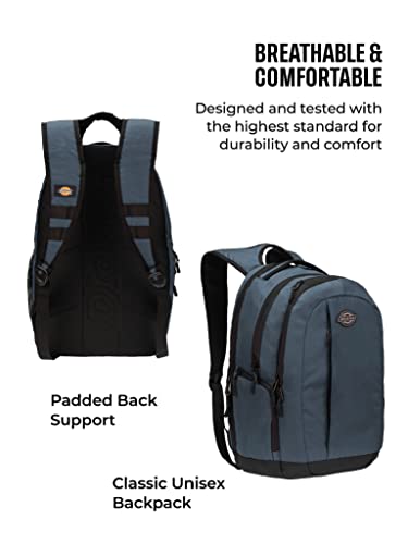 Dickies Laptop Backpack, Water Resistant College Computer Bag For School, Fits 15.6 Inch Notebook (Airforce Blue)