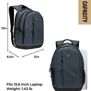 Dickies Laptop Backpack, Water Resistant College Computer Bag For School, Fits 15.6 Inch Notebook (Airforce Blue)