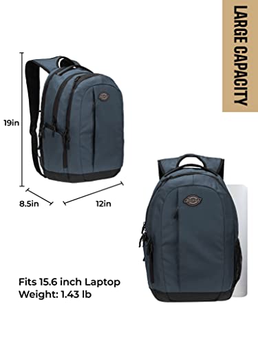 Dickies Laptop Backpack, Water Resistant College Computer Bag For School, Fits 15.6 Inch Notebook (Airforce Blue)