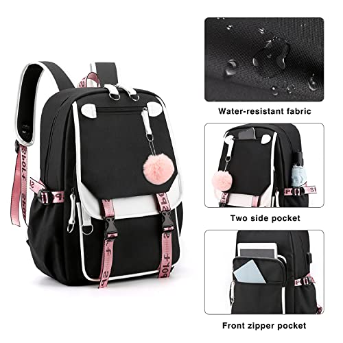 Teenage Girls' Backpack Middle School Students Bookbag Outdoor Daypack