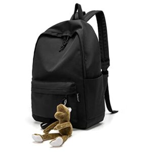 bonven backpack for school,black backpack for 15.6 inch laptop classic daypack for high school college