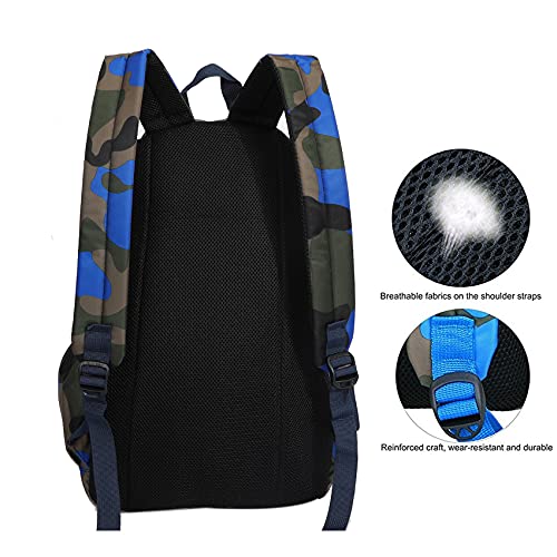 COTEetCI School Backpack for Boys Camouflage Student Bookbag Lightweight Kids Shoulder Daypack Travel Back Pack