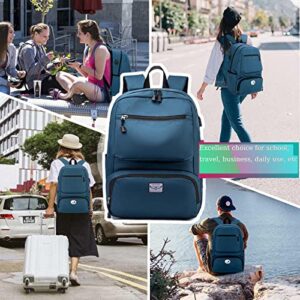 SMITH SURSEE Travel Laptop Backpack 15.6 Inch Business Anti Theft Slim Durable Laptops Backpack with USB Charging Port Water Resistant College School Computer Bag Gifts for Men & Women