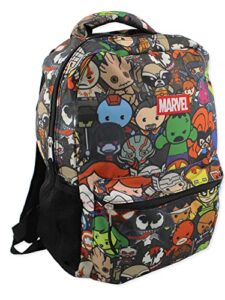 marvel kawaii avengers boys girls 16″ school backpack (one size, charcoal grey)